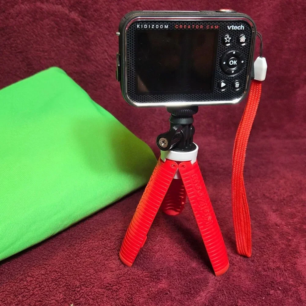 VTech KidiZoom Creator Cam Digital Video Camera with Tripod and Green Screen